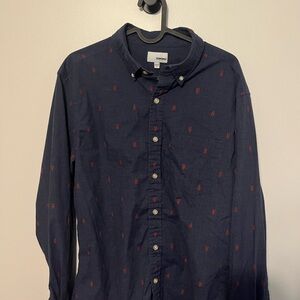 Sonoma Navy Shirt with Lobsters